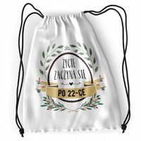 Plecak Urodziny 22 22Gie Sportowy Szkolny Worek Z Nadrukiem Ze Zdjęciem