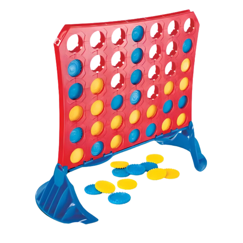 Gra Ułóż 4 W Rzędzie Układanka Kolorowe Żetony Podstawa Tabliczka Dla Dziec na Arena.pl