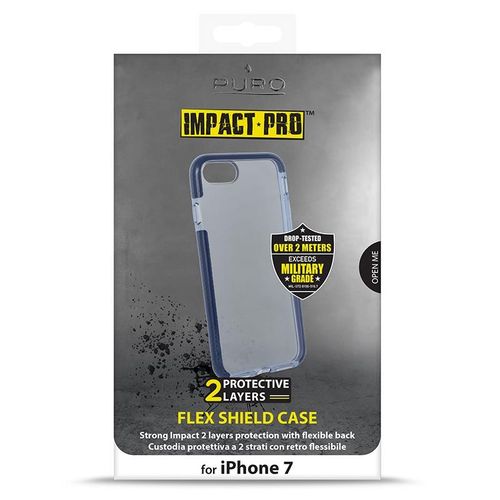 PURO Impact Pro Flex Shield - Etui iPhone 8 / 7 (granatowy) na Arena.pl