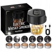 ZESTAW DO WĘDZENIA WHISKY SMOKER ELEKTRYCZNY DREWIENKA prezent dla niego