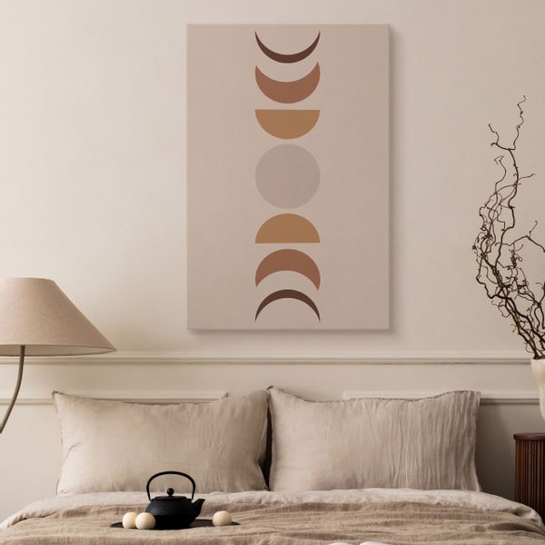 Obraz Na Płótnie Do Salonu Słońce Księżyc Abstrakcja Styl Boho 40cm x 60cm zdjęcie 5