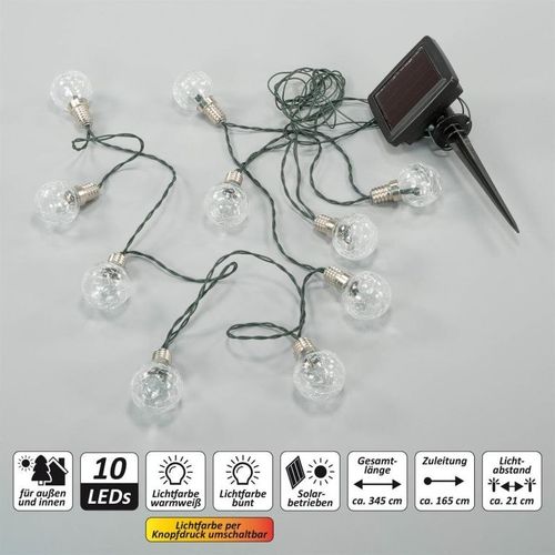 Zestaw łańcuchów solarnych 10 LED, 12 szt. na Arena.pl