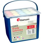 kreda chodnikowa kolorowa gruba 20 szt titanum