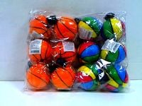 Piłka miękka na gumce 12szt/folia Z6497 29250