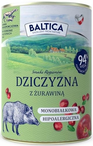 Mokra karma dla psa Baltica MIX SMAKÓW Hipoalergiczna Bezzbożowa - 6 x 400g na Arena.pl