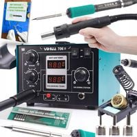 STACJA LUTOWNICZA 2w1 hot air T12 Yihua 706 II mocna precyzyjna