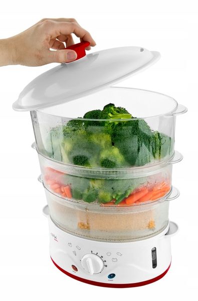 PAROWAR 3 POZIOMY 8,5L 900W JAJOWAR NA 8 JAJ MISKA NA RYŻ GALLET 962 zdjęcie 6