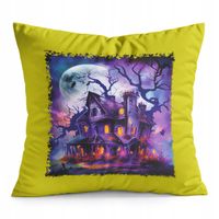 PODUSZKA ŻÓŁTA PREZENT - HALLOWEEN