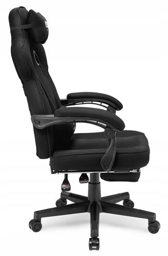 Fotel gamingowy biurowy krzesło gracza Emperor czarnyTkanina na Arena.pl