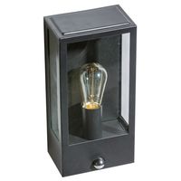 Ścienna lampa zewnętrzna Niklas AZ4487 IP44 z czujnikiem ruchu czarna