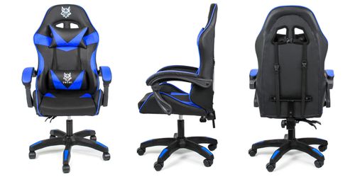 fotel gamingowy hero czarno-niebieski na Arena.pl