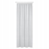 Firana gotowa na taśmie PILAR 140x270 Eurofirany biała