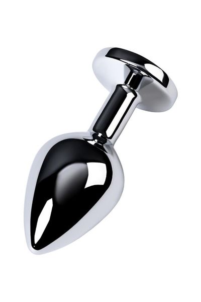 Silver Anal Plug Toyfa Metal,With A Amethyst Colored Gem zdjęcie 3