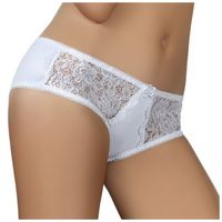 BIAŁE FIGI ELEGANCKIE MAJTKI Z KORONKĄ INABA S