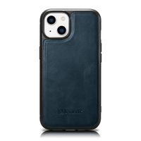 etui pokryte naturalną skórą do iphone 14 plus leather oil wax granatowy