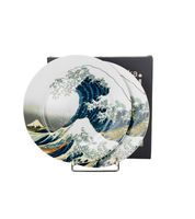TALERZE DESEROWE DUO WIELKA FALA K. HOKUSAI X 2 SZT NA PREZENT