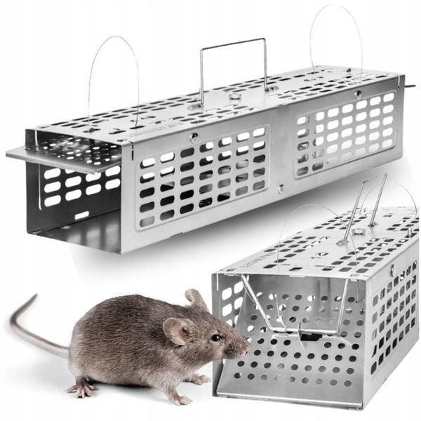 MYSZOŁAPKA ŻYWOŁAPKA PUŁAPKA ŁAPKA NA MYSZY I SZCZURY CHWYTACZ zdjęcie 1