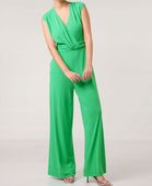 Kombinezon TAIFUN Tie Waist Jumpsuit zielony R34