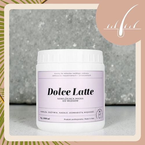 Maska do Włosów po Rozjaśnieniu Koloryzacji Proteinowa DOLCE LATTE 1000ML na Arena.pl