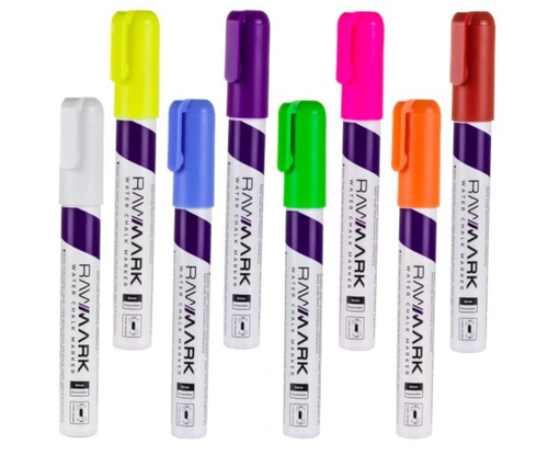 Marker markery flamastry do tablicy szkła kredowy pisak Rawmark flamaster na Arena.pl