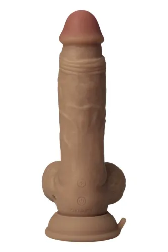 shaft model a 7.5" oak - wibrujący system intymny flexiskin, pilot na Arena.pl
