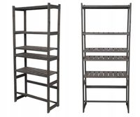 Emaga Regał drewniany do spiżarni LSR 6 półek Szary