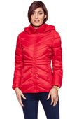 DAMSKA KURTKA ZIMOWA WRANGLER SHORT PUFFER SALSA RED W4124V5WN S