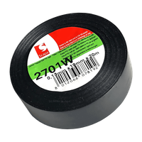 TAŚMA IZOLACJA PCV 2701W 19mm/20m CZARNA, KLEJ AKRYLOWY, SCAPA