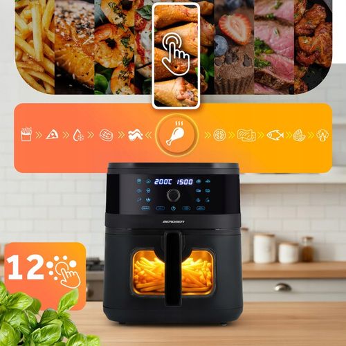 FRYTKOWNICA BEZTŁUSZCZOWA XL AIR FRYER DUŻA FRYTOWNICA 8L BERDSEN na Arena.pl