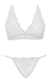 ouno sexy lingerie set 2 parts s/m white