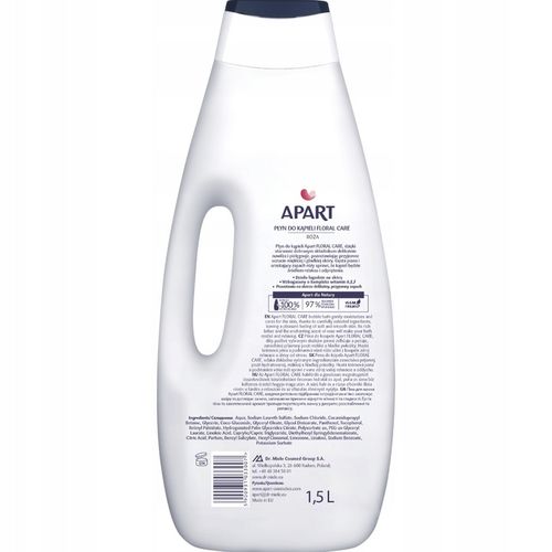 Apart Kremowy Płyn do Kąpieli 97% Skł Pochodzenia Naturalnego Zestaw na Arena.pl