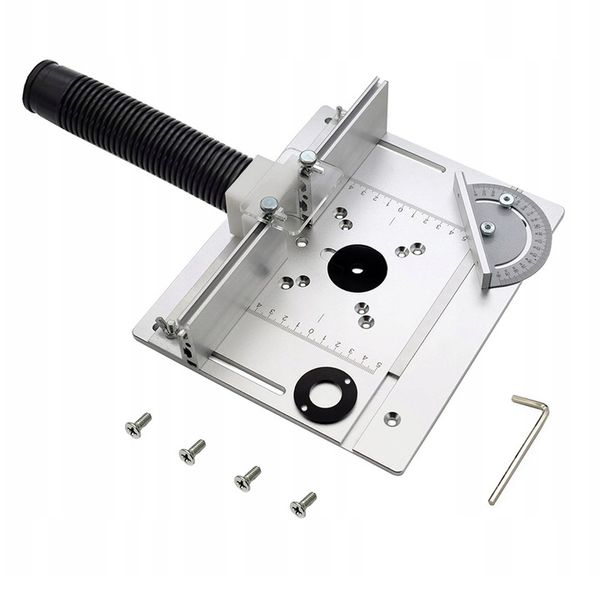 ALUMINIOWA PŁYTA DO STOŁU FREZARKI Z PROWADNICĄ UKOŚNĄ I PŁOTEM PROFESJONAL zdjęcie 7