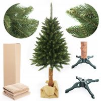 CHOINKA SZTUCZNA ŚWIERK NATURALNY NA PNIU 220 CM