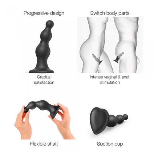 dildo plug beads black   s na Arena.pl