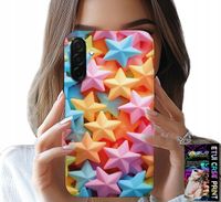 ETUI DO SAMSUNG GALAXY A26 5G - KOLOROWE GWIAZDKI GWIAZDA FUTERAŁ +FOLIA