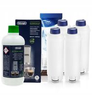 4x filtr do ekspresu Delonghi Dinamica + odkamieniacz Delonghi 500ml
