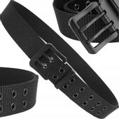 Pas Taktyczny Parciany Pasek Dwurzędowy Klamrą Militarny Męski Damski