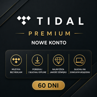 Tidal Premium | 2 miesiące | 60 DNI | INDYWIDUALNE KONTO PREMIUM