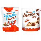 Zestaw Prezentowy Kinder Bueno Mini 108 G I Cukierki Schoko Bons 200 G