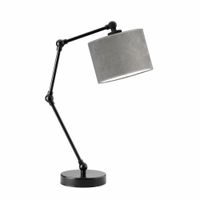 Lampka ASMARA VELUR czarna szara