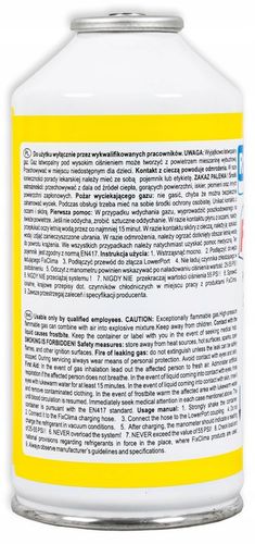 GAZ DO NAPEŁNIANIA KLIMATYZACJI AUT R134A CZYNNIK CHŁODNICZY 4W1 FIX KLIMY na Arena.pl