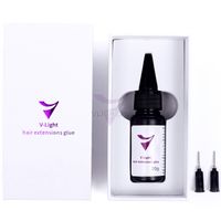 V-LIGHT GLUE CLEAR KLEJ DO PRZEDŁUŻANIA PASMA WŁOSÓW BEZBARWNY MOCNY 20G