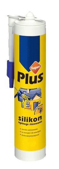 silikon super plus 280ml biały - sil u su bi zdjęcie 1