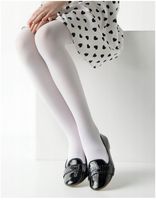 Rajstopy Dziewczęce Grubsze 40DEN Białe Microfibra na Komunię MORAJ 116-122