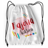 Plecak Dla Wiktorii Sportowy Szkolny Worek Torba Z Nadrukiem Ze Zdjęciem