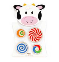 VIGA Drewniana Zabawka Gra cienna - Wzory