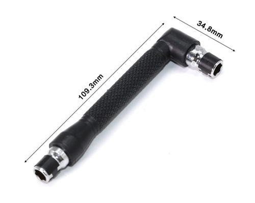 Solidny wkrętak kątowy z zatrzaskami uchwyt do końcówek bitów mocny na Arena.pl