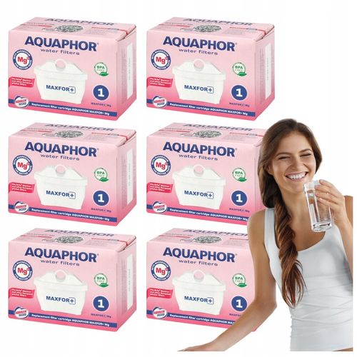 Wkład filtrujący filtry do wody AQUAPHOR MAXFOR+ Mg 6 filtrów z na Arena.pl