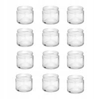 Słoik pojemnik szklany bezbarwny do świec 60 ml zestaw 12 sztuk