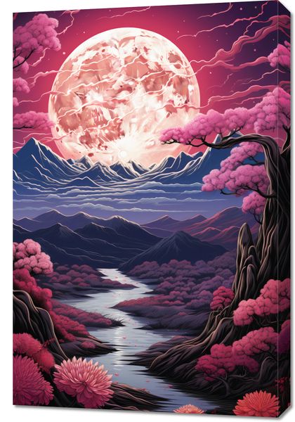 Obraz 60x90cm Różowa Kraina Marzeń zdjęcie 1